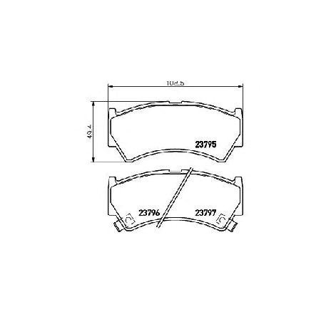 Set placute frana,frana disc TEXTAR 2379501 Set placute frana,frana disc TEXTAR 2379501