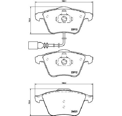 Set placute frana,frana disc TEXTAR 2391301 Set placute frana,frana disc TEXTAR 2391301