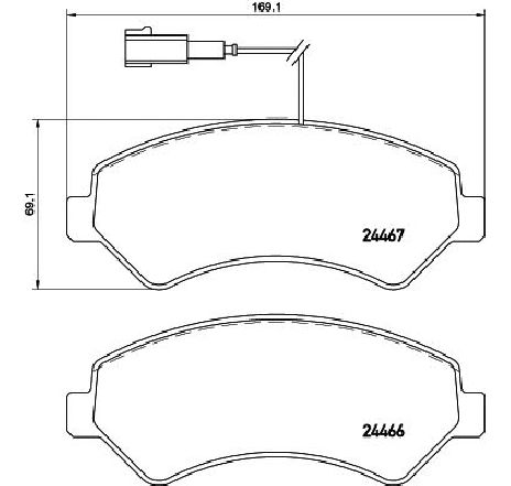 Set placute frana,frana disc TEXTAR 2446703 Set placute frana,frana disc TEXTAR 2446703