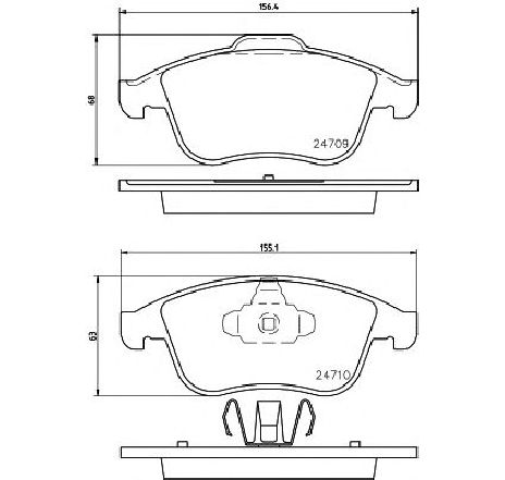 Set placute frana,frana disc TEXTAR 2470901 Set placute frana,frana disc TEXTAR 2470901