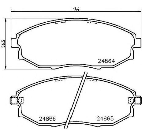 Set placute frana,frana disc TEXTAR 2486401 Set placute frana,frana disc TEXTAR 2486401