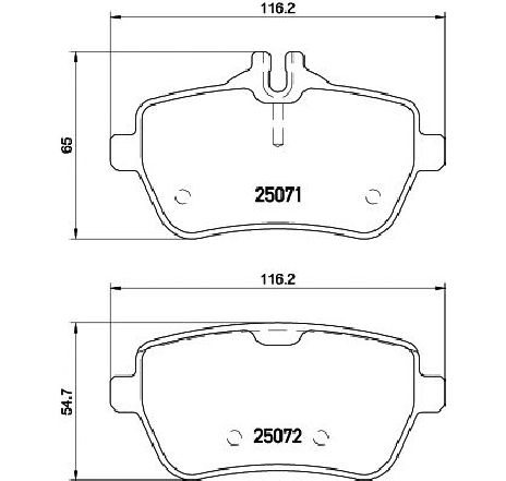 Set placute frana,frana disc TEXTAR 2507103 Set placute frana,frana disc TEXTAR 2507103