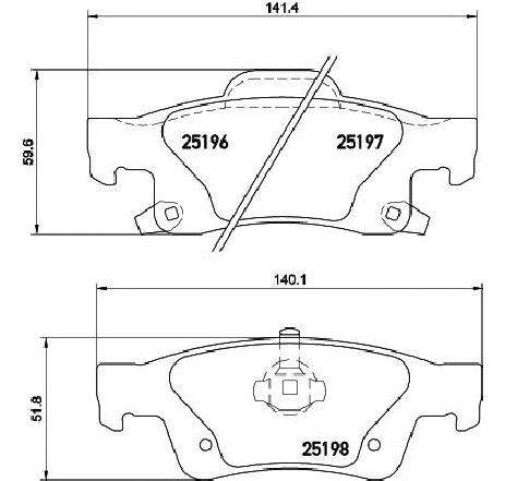Set placute frana,frana disc TEXTAR 2519601 Set placute frana,frana disc TEXTAR 2519601