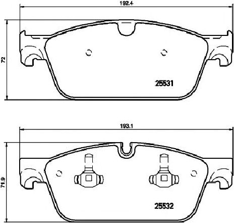 Set placute frana,frana disc TEXTAR 2553103 Set placute frana,frana disc TEXTAR 2553103