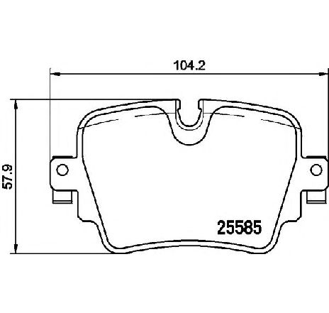 Set placute frana,frana disc TEXTAR 2558501</br>Piesa auto pentru Frana disc Set placute frana,frana disc TEXTAR 2558501</br>Piesa auto pentru Frana disc