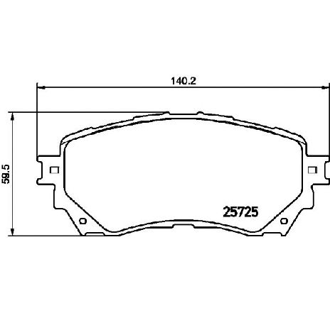 Set placute frana,frana disc TEXTAR 2572501 Set placute frana,frana disc TEXTAR 2572501