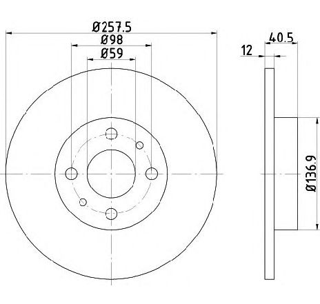 Disc frana TEXTAR 92041503 Disc frana TEXTAR 92041503