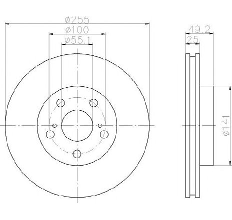Disc frana TEXTAR 92077400 Disc frana TEXTAR 92077400