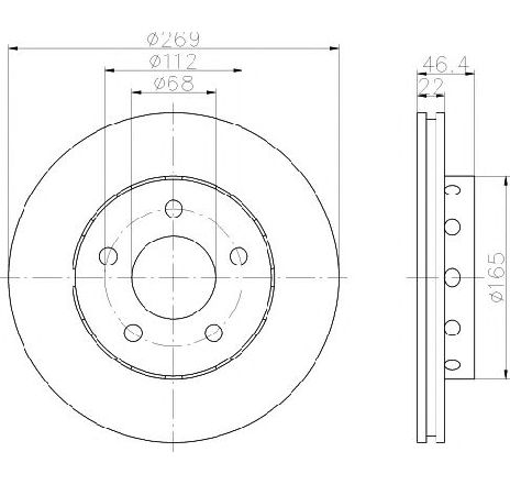 Disc frana TEXTAR 92098400 Disc frana TEXTAR 92098400