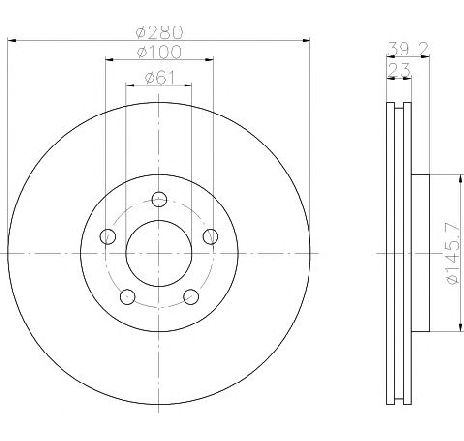 Disc frana TEXTAR 92108500 Disc frana TEXTAR 92108500
