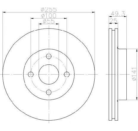 Disc frana TEXTAR 92125803 Disc frana TEXTAR 92125803