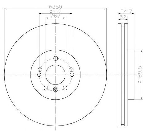 Disc frana TEXTAR 92150705 Disc frana TEXTAR 92150705