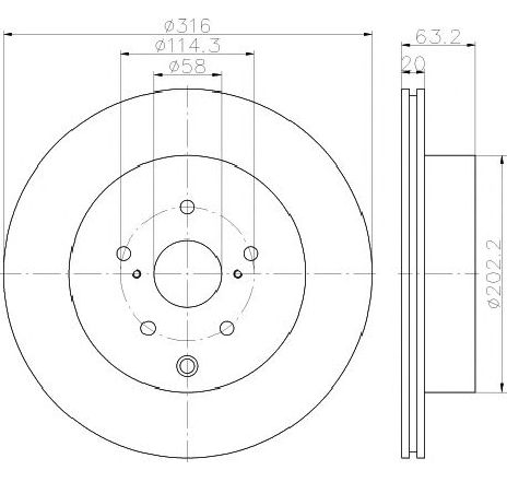 Disc frana TEXTAR 92243703 Disc frana TEXTAR 92243703