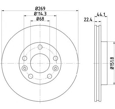 Disc frana TEXTAR 92272603 Disc frana TEXTAR 92272603