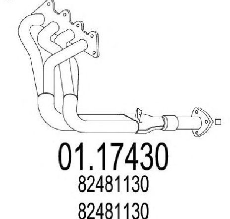 Racord evacuare MTS 01.17430</br>Piesa auto pentru Piese de montaj individuale Racord evacuare MTS 01.17430</br>Piesa auto pentru Piese de montaj individuale