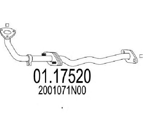 Racord evacuare MTS 01.17520</br>Piesa auto pentru Piese de montaj individuale Racord evacuare MTS 01.17520</br>Piesa auto pentru Piese de montaj individuale