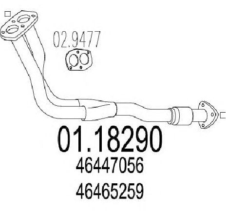 Racord evacuare MTS 01.18290</br>Piesa auto pentru Piese de montaj individuale Racord evacuare MTS 01.18290</br>Piesa auto pentru Piese de montaj individuale