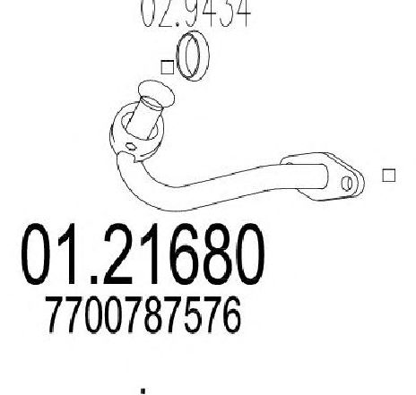 Racord evacuare MTS 01.21680</br>Piesa auto pentru Piese de montaj individuale Racord evacuare MTS 01.21680</br>Piesa auto pentru Piese de montaj individuale