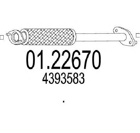 Racord evacuare MTS 01.22670</br>Piesa auto pentru Piese de montaj individuale Racord evacuare MTS 01.22670</br>Piesa auto pentru Piese de montaj individuale