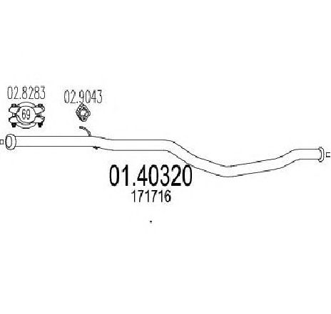 Racord evacuare MTS 01.40320</br>Piesa auto pentru Piese de montaj individuale Racord evacuare MTS 01.40320</br>Piesa auto pentru Piese de montaj individuale