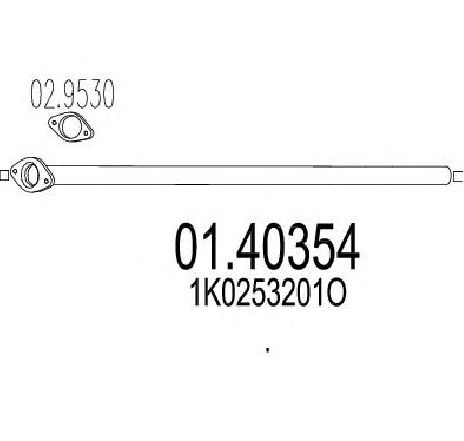 Racord evacuare MTS 01.40354</br>Piesa auto pentru Piese de montaj individuale Racord evacuare MTS 01.40354</br>Piesa auto pentru Piese de montaj individuale