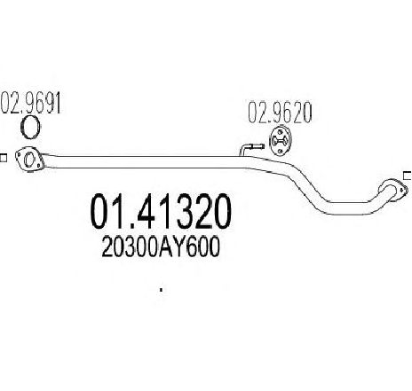 Racord evacuare MTS 01.41320</br>Piesa auto pentru Piese de montaj individuale Racord evacuare MTS 01.41320</br>Piesa auto pentru Piese de montaj individuale