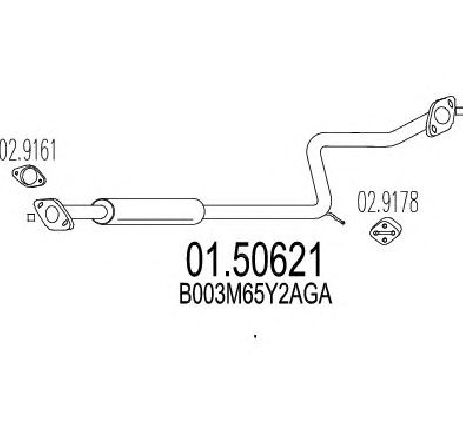 Toba esapament finala MTS 01.50621</br>Piesa auto pentru Sistemul de esapament Toba esapament finala MTS 01.50621</br>Piesa auto pentru Sistemul de esapament