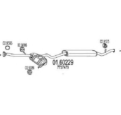 Toba esapament finala MTS 01.60229</br>Piesa auto pentru Sistemul de esapament Toba esapament finala MTS 01.60229</br>Piesa auto pentru Sistemul de esapament