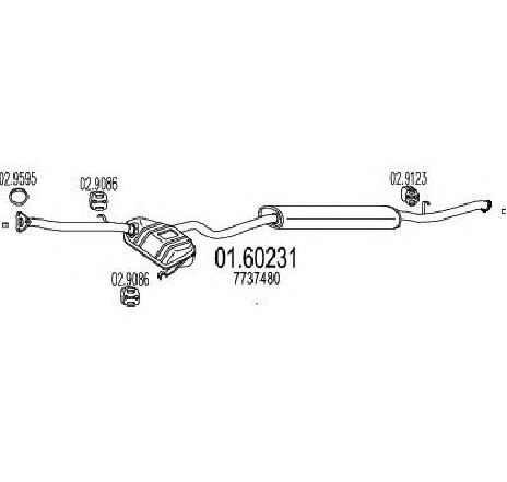 Toba esapament finala MTS 01.60231</br>Piesa auto pentru Sistemul de esapament Toba esapament finala MTS 01.60231</br>Piesa auto pentru Sistemul de esapament
