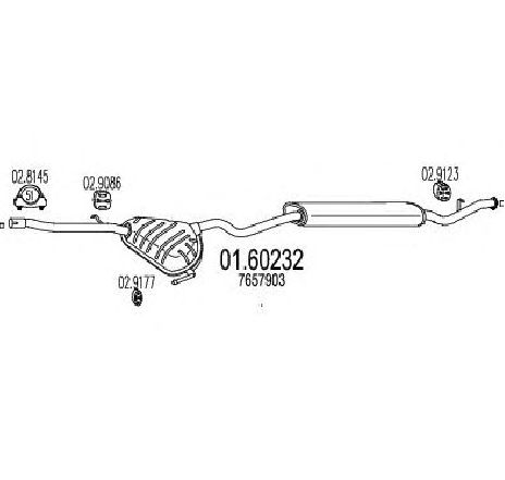 Toba esapament finala MTS 01.60232</br>Piesa auto pentru Sistemul de esapament Toba esapament finala MTS 01.60232</br>Piesa auto pentru Sistemul de esapament