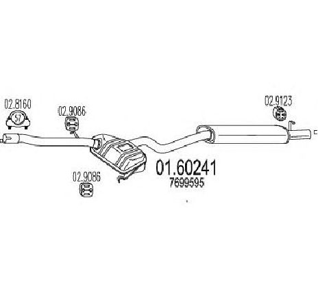 Toba esapament finala MTS 01.60241</br>Piesa auto pentru Sistemul de esapament Toba esapament finala MTS 01.60241</br>Piesa auto pentru Sistemul de esapament