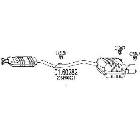 Toba esapament finala MTS 01.60282</br>Piesa auto pentru Sistemul de esapament Toba esapament finala MTS 01.60282</br>Piesa auto pentru Sistemul de esapament