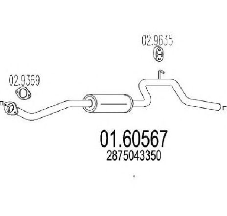 Toba esapament finala MTS 01.60567</br>Piesa auto pentru Sistemul de esapament Toba esapament finala MTS 01.60567</br>Piesa auto pentru Sistemul de esapament