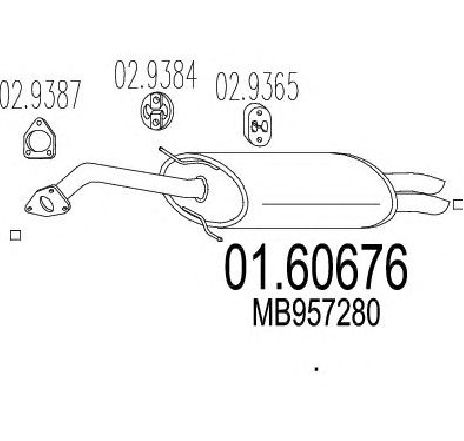 Toba esapament finala MTS 01.60676</br>Piesa auto pentru Sistemul de esapament Toba esapament finala MTS 01.60676</br>Piesa auto pentru Sistemul de esapament