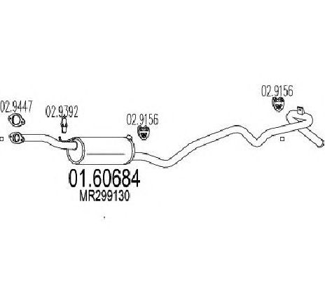 Toba esapament finala MTS 01.60684</br>Piesa auto pentru Sistemul de esapament Toba esapament finala MTS 01.60684</br>Piesa auto pentru Sistemul de esapament