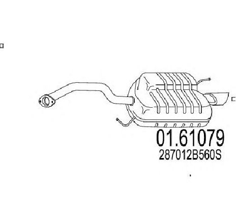 Toba esapament finala MTS 01.61079</br>Piesa auto pentru Sistemul de esapament Toba esapament finala MTS 01.61079</br>Piesa auto pentru Sistemul de esapament