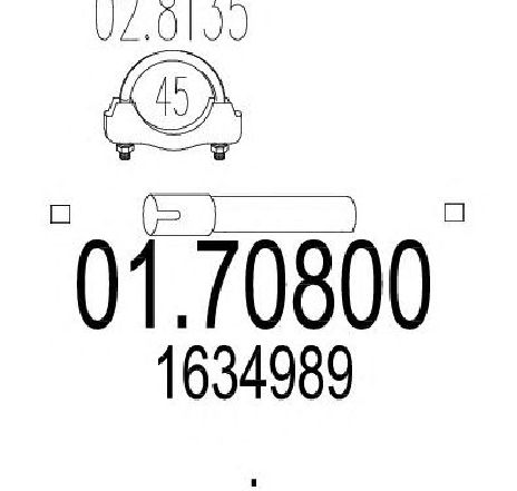 Racord evacuare MTS 01.70800</br>Piesa auto pentru Piese de montaj individuale Racord evacuare MTS 01.70800</br>Piesa auto pentru Piese de montaj individuale