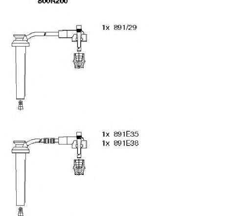 Set cablaj aprinder BREMI 800R200</br>Piesa auto pentru Categorii Set cablaj aprinder BREMI 800R200</br>Piesa auto pentru Categorii