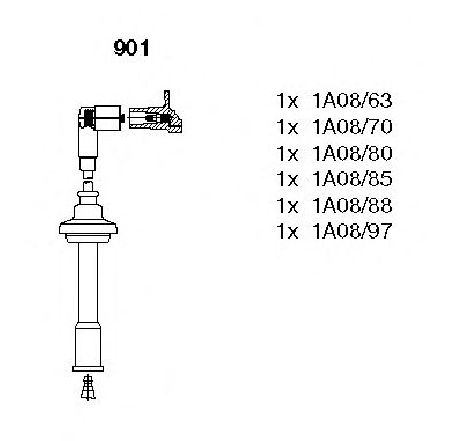 Set cablaj aprinder BREMI 901</br>Piesa auto pentru Categorii Set cablaj aprinder BREMI 901</br>Piesa auto pentru Categorii