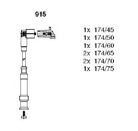 Set cablaj aprinder BREMI 915</br>Piesa auto pentru Categorii Set cablaj aprinder BREMI 915</br>Piesa auto pentru Categorii