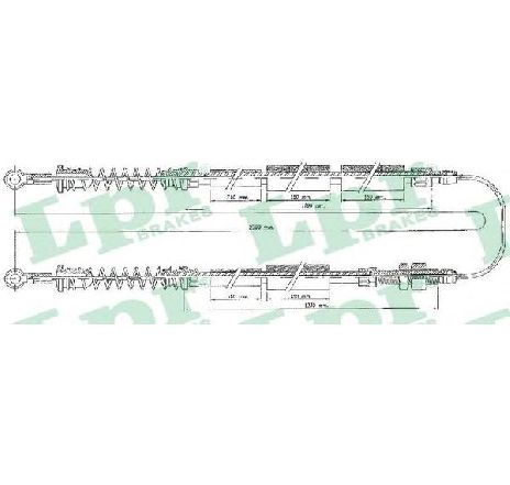 Cablu, frana de parcare LPR C0090B</br>Piesa auto pentru Sistem de franare Cablu, frana de parcare LPR C0090B</br>Piesa auto pentru Sistem de franare