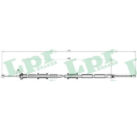 Cablu, frana de parcare LPR C0169B</br>Piesa auto pentru Sistem de franare Cablu, frana de parcare LPR C0169B</br>Piesa auto pentru Sistem de franare
