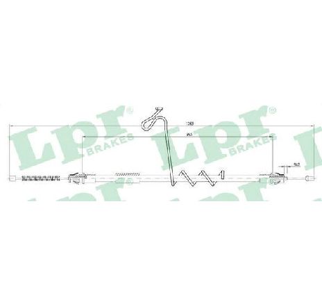 Cablu, frana de parcare LPR C0292B</br>Piesa auto pentru Sistem de franare Cablu, frana de parcare LPR C0292B</br>Piesa auto pentru Sistem de franare