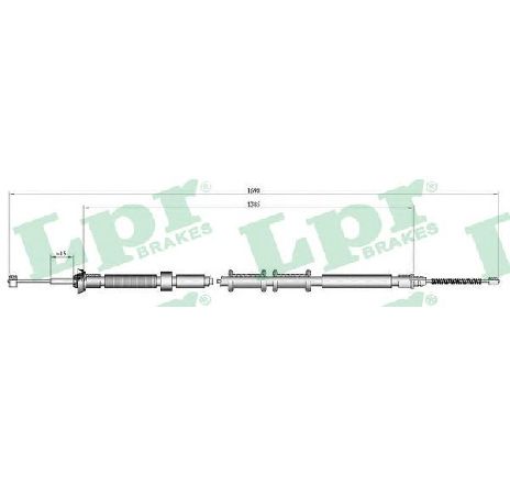 Cablu, frana de parcare LPR C0307B</br>Piesa auto pentru Sistem de franare Cablu, frana de parcare LPR C0307B</br>Piesa auto pentru Sistem de franare