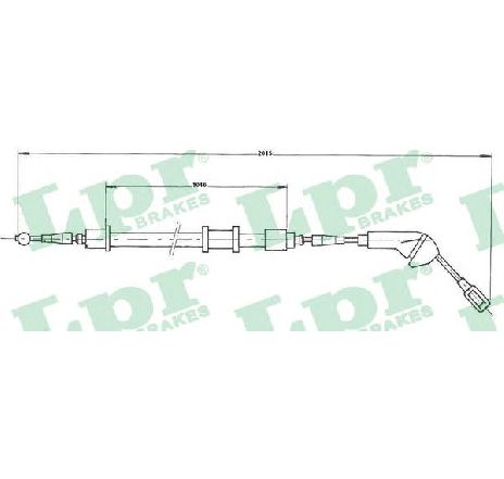 Cablu, frana de parcare LPR C0580B</br>Piesa auto pentru Sistem de franare Cablu, frana de parcare LPR C0580B</br>Piesa auto pentru Sistem de franare