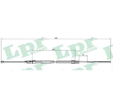 Cablu, frana de parcare LPR C0651B</br>Piesa auto pentru Sistem de franare Cablu, frana de parcare LPR C0651B</br>Piesa auto pentru Sistem de franare