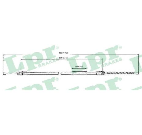 Cablu, frana de parcare LPR C0720B</br>Piesa auto pentru Sistem de franare Cablu, frana de parcare LPR C0720B</br>Piesa auto pentru Sistem de franare
