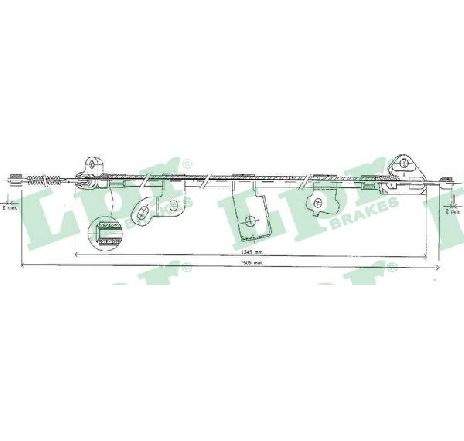 Cablu, frana de parcare LPR C0891B</br>Piesa auto pentru Sistem de franare Cablu, frana de parcare LPR C0891B</br>Piesa auto pentru Sistem de franare