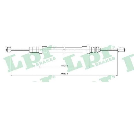 Cablu, frana de parcare LPR C0997B</br>Piesa auto pentru Sistem de franare Cablu, frana de parcare LPR C0997B</br>Piesa auto pentru Sistem de franare