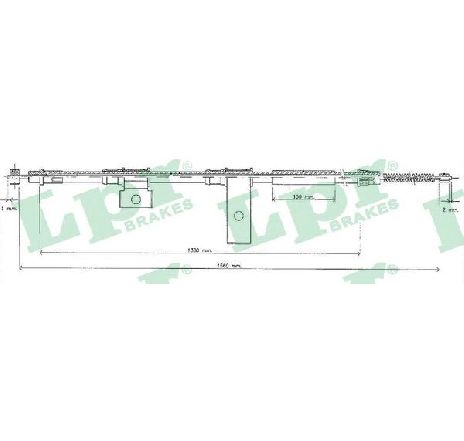 Cablu, frana de parcare LPR C1189B</br>Piesa auto pentru Sistem de franare Cablu, frana de parcare LPR C1189B</br>Piesa auto pentru Sistem de franare